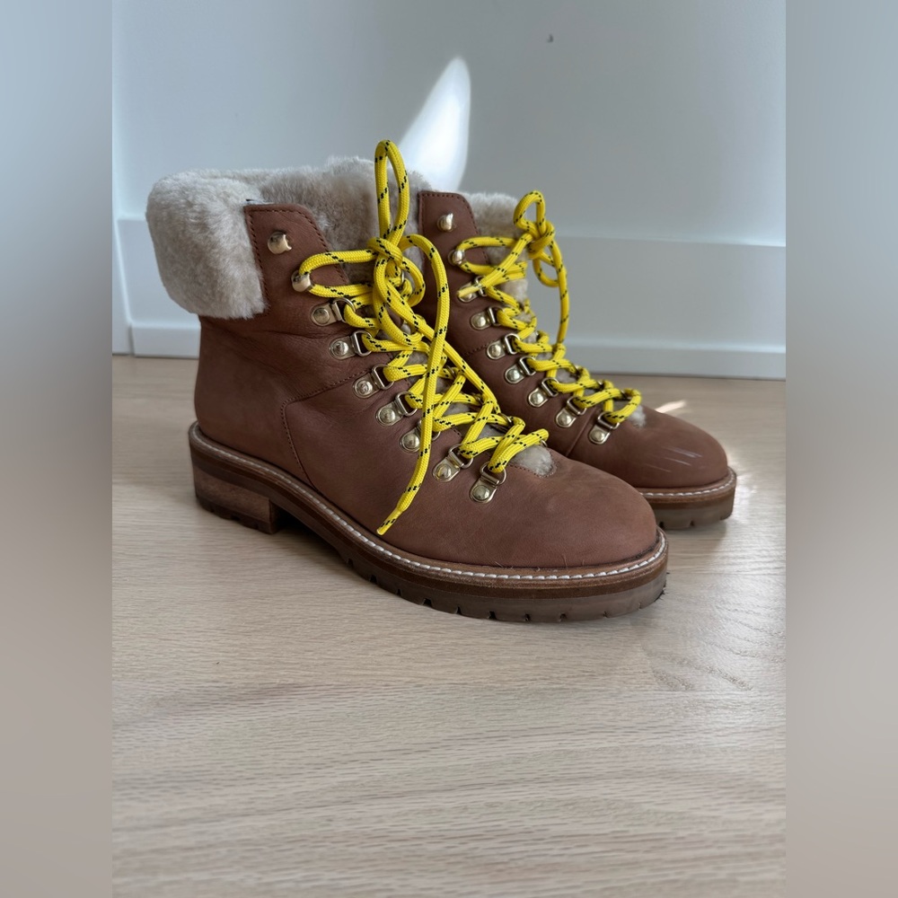 Boden Lace-up Hiking Boots Women’s size 7.5 - Picture 2 of 14